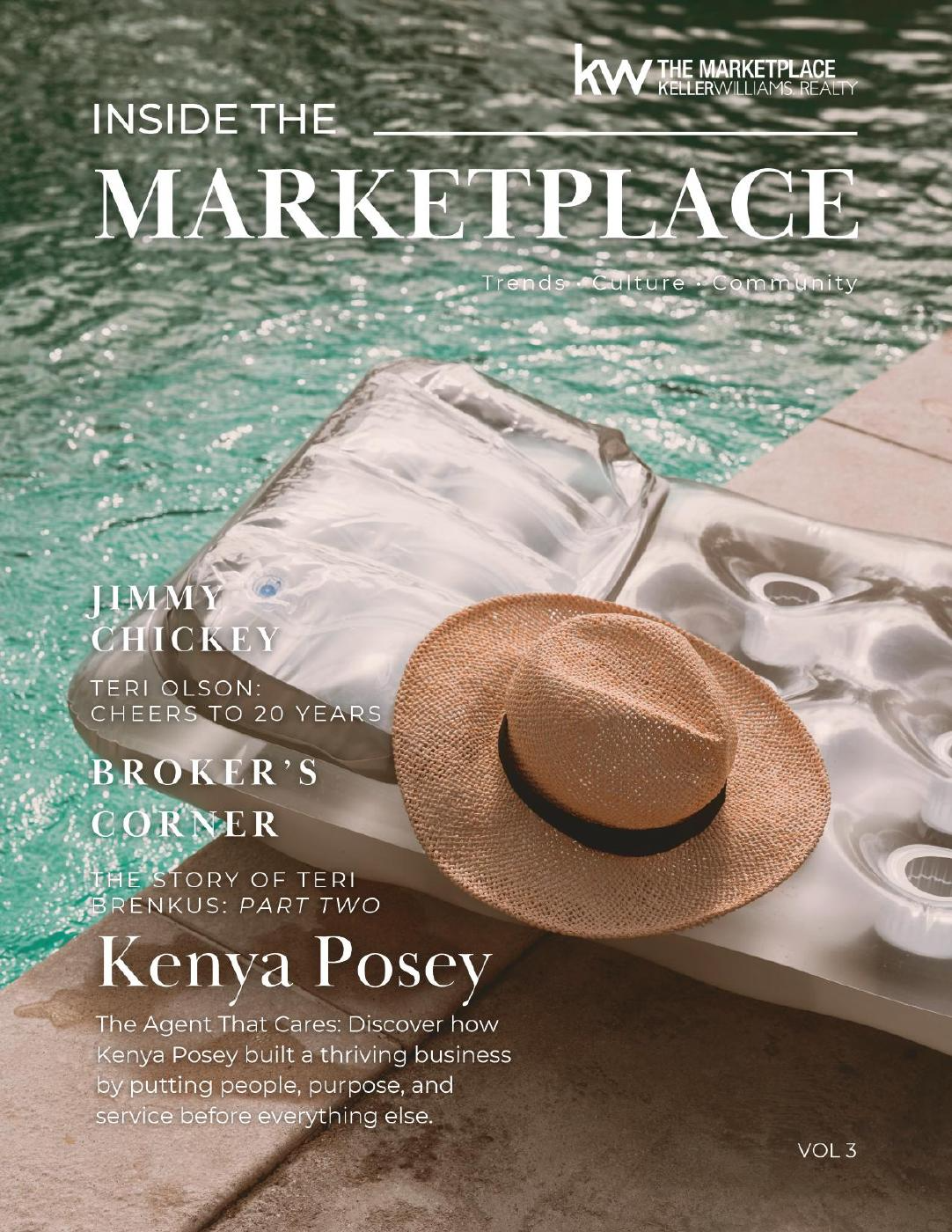 Inside The Marketplace Volume 3 magazine cover featuring Kenya Posey